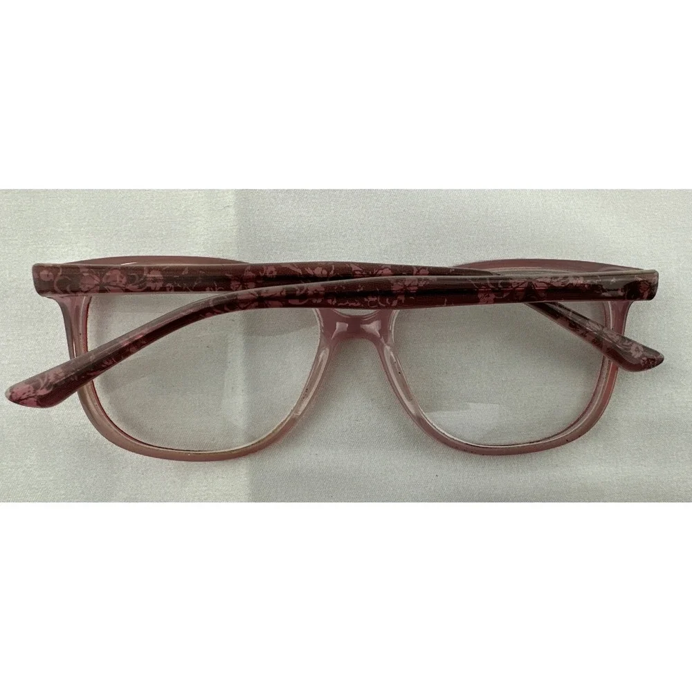 Modern HADLEY PINK ICE 53-17–140 Plastic Full Rim Eyeglasses‎ Frame JF37